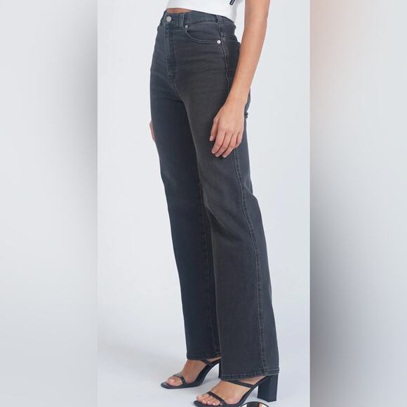 Dr. Denim moxi straight dark grey mist jeans - Picture 1 of 8